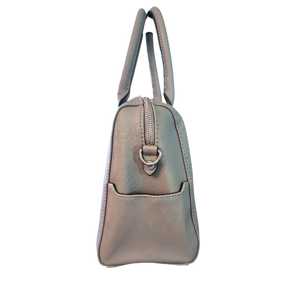 Steve Madden gray faux leather satchel, shoulder bag - Picture 7 of 9